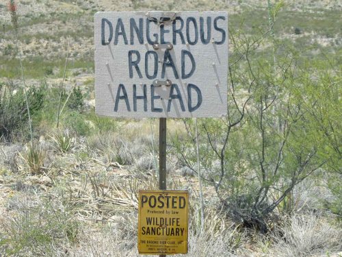 Dangerous Road Ahead